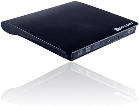 Coolest External DVD CD drive USB 3.0 Ultra Slim SATA External Multi Format CD DVD burner USB3 Portable RW drive Writer Ext for Windows and MAC OS for Apple LG Samsung Lenovo - black