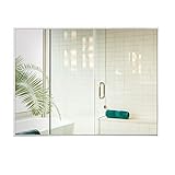 ★ Espejo de baño con estilo, espejo liso, simple y versátil, para una variedad de escenarios: espejo de baño, espejo de entrada, espejo de vanidad, espejo de sala de estar, etc.