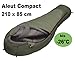 Produktbild Alexika Mumienschlafsacksack Hüttenschlafsack Jugendherberge ALEUT COMPACT - 210x85 cm - grau - nur 2,7 kg - bis -26°C