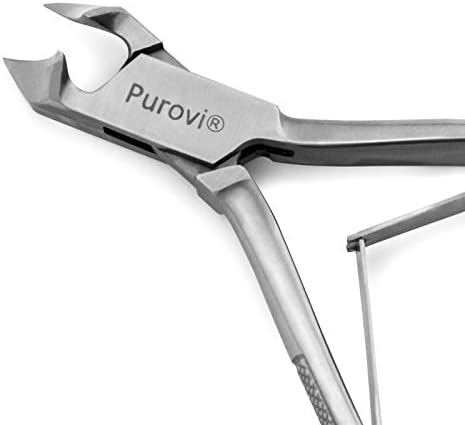 Purovi® Nail clippers | Toenail Clippers for Women and Men | Stainless Steel | 22 mm cutting blades