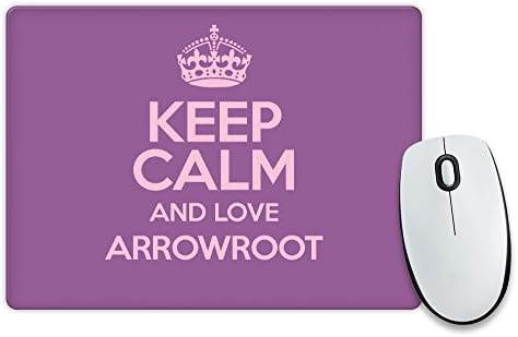 PURPLE Keep Calm and Love Arrowroot Mouse Mat COLOUR 2127