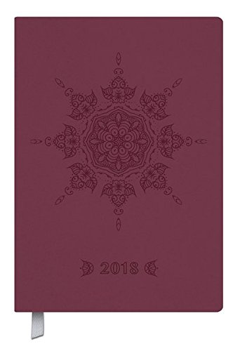 Preisvergleich Produktbild Timer Soft Touch bordeaux 2018: Terminplaner in Lederoptik. Terminkalender mit Wochenübersicht und Lesezeichenband. Taschenkalender im Format: 11 x 16 cm