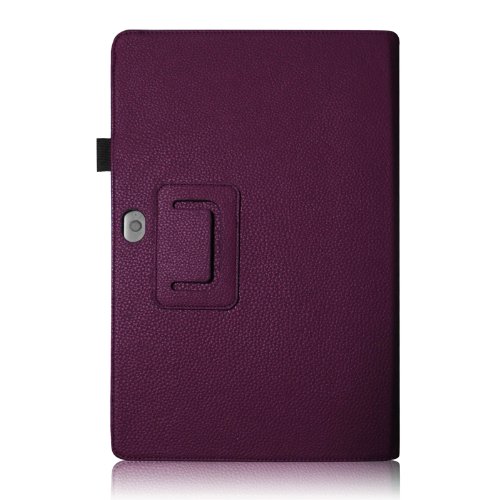 [Eckenschutz] Fintie Microsoft Surface Pro / Pro 2 Hülle Case – Hochwertige Kunstleder Slim Fit Stand Cover Tasche Schutzhülle Etui mit Stylus-Halterung für Microsoft Surface Pro / Pro 2 10.6″ Zoll Tablet, Lila - 8