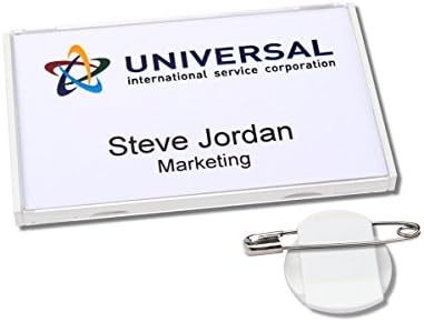 '20 Classic with Vista 40 Multi Clip Name Badges, and Press Sheet – Pure White