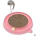 Produktbild Zhongsufei Katzespielzeug-Gewelltes Unterhaltungs-Spielzeug-Katzen-reibende Greifer-Einzelne Rad-Katzen-Kratzer-Brett-Spielzeug-Mäusepuppe auf dem Schreibtisch (Farbe : Rosa)