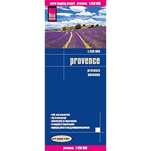 Provenza, mapa de carreteras impermeable. Escala 1:250.000 Reise Know-How