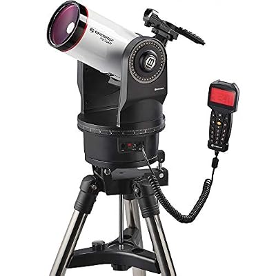Bresser Teleskop Messier MCX-102 avec Distance focale de 1470 mm et télescope Goto EQ/AZ avec Montage équatorial ou azimutal avec trépied