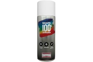 AREXONS SMALTO 100% ACRILICO spray Speciale per Elettrodomestici 400 ml vernice spray universale, smalto acrilico resine di alta qualità, essiccazione rapida, bomboletta spray, uso facile