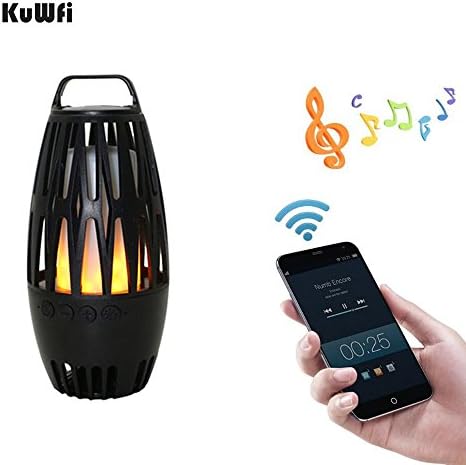 LED Flame Bluetooth Speaker, Outdoor Stereo Portable Wireless Speaker, Flicker Flame Atmosphere Lamp for Festival, Party, Camping, Barbecue, Wedding, etc For iPhone Android 1pc