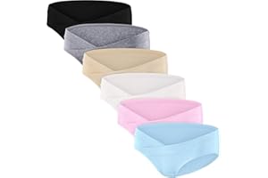 HBselect Slip per Gravidanza Morbido e Traspirante Mutandine per Gestante a Vita Bassa e in Cotone Biancheria Intima in Gravidanza