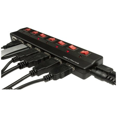 Preisvergleich Produktbild Ultimate 7 Port USB Hub einzeln schaltbar