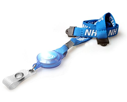 ID Card It NHS Lanyard Neck Strap with Integrated Badge Reel (100)