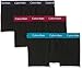 Produktbild Calvin Klein Herren 3p Low Rise Trunk Boxershorts, (Schwarz W Mesmerize/Fervent/Flux Wb Mzr), Medium (3erPack)