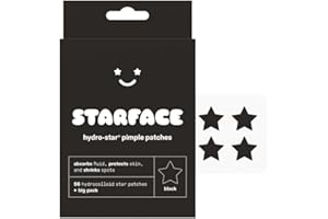 STARFACE WORLD Starface Black Star Big Pack, parches hidrocoloides para espinillas, absorben líquidos y reducen el enrojecimiento, bonita forma de estrella, cuidado de la piel libre de crueldad animal (96 unidades)