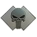Produktbild ACU Gray Punisher Totenkopf US Navy Seals DEVGRU PVC 3D Gummi Touch Fastener Aufnäher Patch