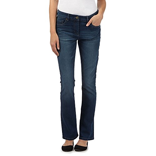The Collection Womens Vintage Wash Straight Leg Jeans 14S