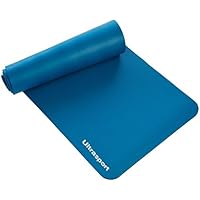 Ultrasport Materassino da ginnastica, tappetino per esercizi, materassino fitness per workout, pilates, aerobica o massaggi, 190 x 90 x 1,2 cm, Blu