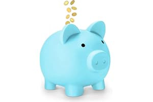 DUTTY Salvadanaio a forma di salvadanaio, decorazione divertente, interessante regalo del salvadanaio(blu)