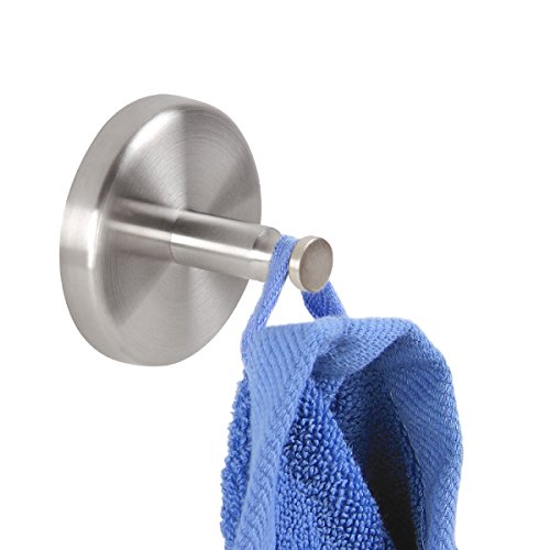 bremermann® Bad-Serie PIAZZA – Handtuchhaken 2er-Set aus mattem Edelstahl - 2