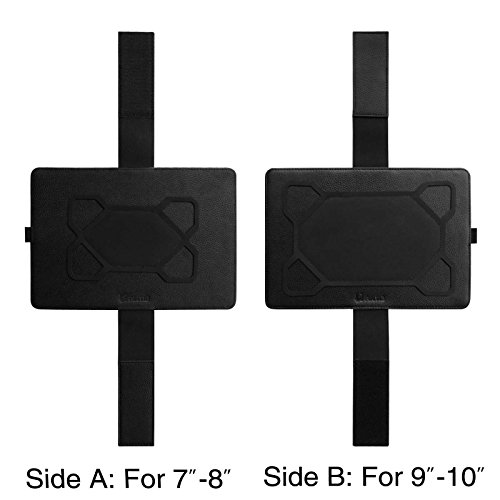 Fintie Universal Auto Rücksitz Kopfstütze Halterung Halter für 7-Zoll bis 11-Zoll-Tablet PC Inklusive. New iPad 9.7 2017, iPad Pro 10,5 Zoll, iPad Air 2, iPad Air, iPad 1/2/3/4, iPad Mini, Samsung Galaxy Tab S3 9,68 Zoll, Asus Zenpad,Huawei Mediapad, Microsoft Surface Pro / RT, Lenovo Tab, Medion Lifetab and More, Schwarz - 2