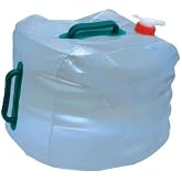 Andoutdoor C889 Katlanabilir Su Bidonu, 20 L, Musluklu Kapak, Beyaz
