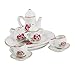 Produktbild 8pcs Puppenhaus Miniatur Ess Geschirr Aus Porzellan Tee Set Blumenschale Tasse Platte