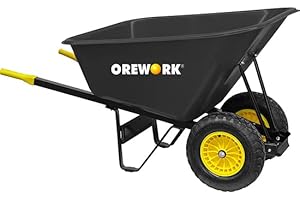 Orework 370758 Chariot en polypropylène 285 L 2 roues