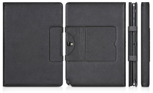 DONZO Tasche inkl. Bluetooth Tastatur (deutsches Tastaturlayout, QWERTZ) für Samsung Galaxy tab pro 12.2 P900 & P905 mit Standfunktion – schwarz - 2