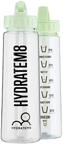 HYDRATEM8 Mint Water Bottle with Hydration Tracker from