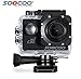 Produktbild 16GB TF Karte + SOOCOO C30 Wifi Sport Action Kamera, HD 4K WiFi Fahrradhelm Sport Action Cam 2,0 Zoll Bildschirm 170 Grad Weitwinkel Sprachaufforderung Schleife Zyklus Aufnahme Bewegungserkennung + 1pcs Extra Batterie + 1pcs Ladegerät (Black)