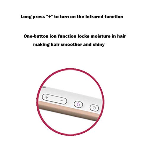 Infrared Hair Straightener Professional  LCD Display PTC Heating  3D Floating Board  Flat Iron For Hair Styling  2 In 1 Professional Ceramic Tourmaline Iron For Hair Straightening And Curling