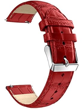 Kaiki für Huawei Asus Zenwatch 2/LG Watch Style Armband,18mm Lederband Ersatz Uhrenarmband Armband für Huawei...