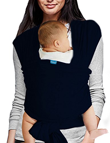 Vlokup Fulares portabebé Portabebé Algodón Baby Wrap Dark Blue
