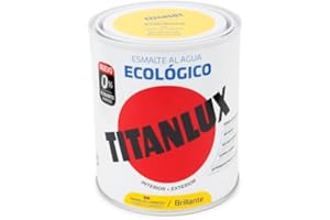 Titanlux Ecológico Esmalte al agua mulisuperficie Brillante Amarillo Luminoso 750ml