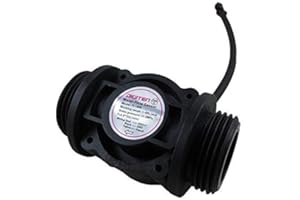 DIGITEN SENSTREE G1" Water Flow Sensor, Food-Grade Hall Effect Sensor Flow Meter Flowmeter Counter 1-60L/min - Arduino, Raspberry Pi, and Reverse Osmosis Filter Compatible