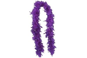KarnevalsTeufel Federboa einfarbig Länge ca.1,80m Federschal 20er Jahre Charleston Burlesque kuschelig (Lila), Einheitsgröße
