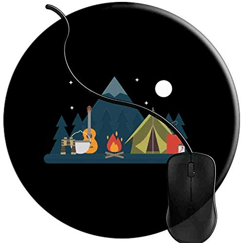 Preisvergleich Produktbild Schreibtischunterlage,Road Trip Camping Zelte Living Life Nomad Reise Mauspads Rutschfeste Gummibasis Schreibtisch Matte Mousepads Für Home Office Computer 20 * 20 Cm