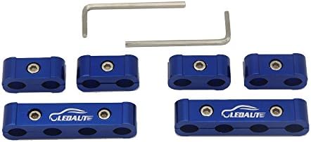 Maiku 6pc Blue Wire Separators Divider Suit for 8mm 9mm 10mm Spark Plugs Wires