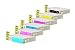Produktbild Inkadoo® Tinte passend für Epson Stylus Photo PX 720 WD ersetzt Epson C13T08074010 - 6x Premium Drucker-Patrone Kompatibel - 6 x 11,4 ml