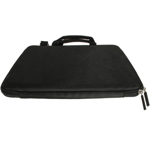 igadgitz Schwarz Hart Tragetasche Hülle Schutz Case Cover Mit Schulterriemen für Samsung Galaxy Tab Pro 12.2 SM-T900 SM-T905 & Note Pro 12.2 SM-P900 P905 - 4