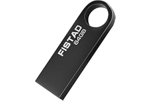 FISTAD Chiavetta 64GB USB 2.0 Impermeabile Flash Drive 64GB Mini Pendrive Metallo 64GB Memoria Stick Per PC, Laptop, ecc (Grigio)