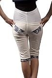 Umstandsmode Jeans Umstandshose Denim Caprihose Bermuda - 2