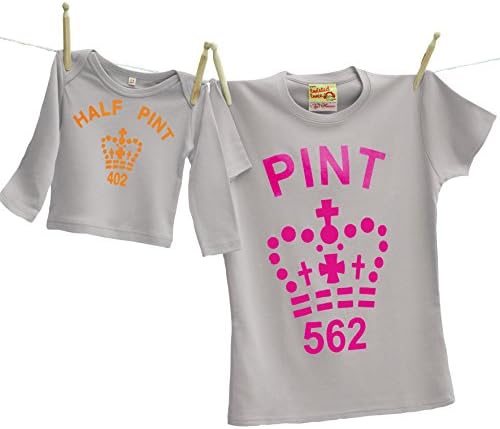 Matching Pint & Half Pint T Shirt Set for Mother & Son or Daughter