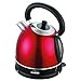Produktbild Schäfer Wasserkocher Edelstahl Rot 1,8L 1800 Watt