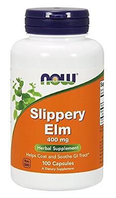 Now Foods Slippery Elm 400mg 100 Capsules