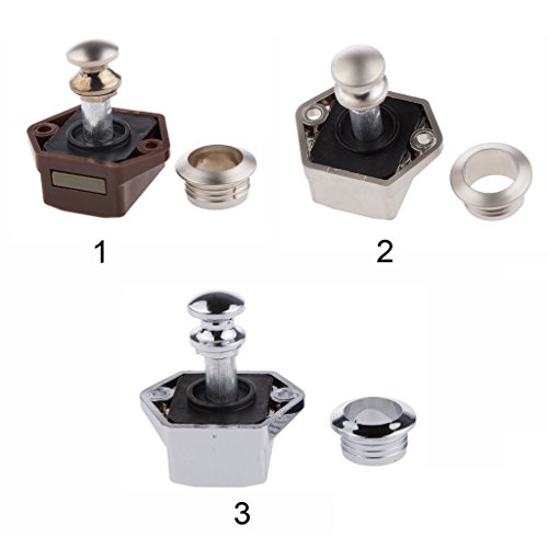 Preisvergleich Produktbild Gazechimp 20mm Aktenschrank Schreibtischschublade Schrank Vorreiberverschluß Schrankschloss - Farbe 3 Silber