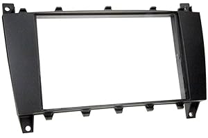Audioproject A303 - Mascherina-2-DIN Universale per autoradio Compatibile con: Mercedes Benz C-Klasse W203 S203 CL203 CLC 2004-2007- Nero