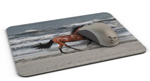 Mauspad / Mouse Pad aus Textil mit Rückseite aus Kautschuk rutschfest für alle Maustypen Motiv: Pferd [18] - 2