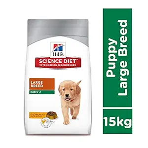 Hill's Science Diet Puppy Large Breed, Chicken Meal & Oats Recipe Dry Dog Food, 15 kg