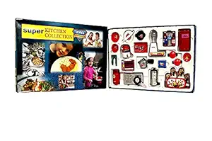 ARTLABEL Super Indian Mini Kitchen Set with Utensils Non Toxic Kitchen Toys Best Indoor Game-Best for Birthday Gifts for Girls & Kids Available with Gift Wraps(36 Pcs) (Super Kitchen Set - 36 pc)